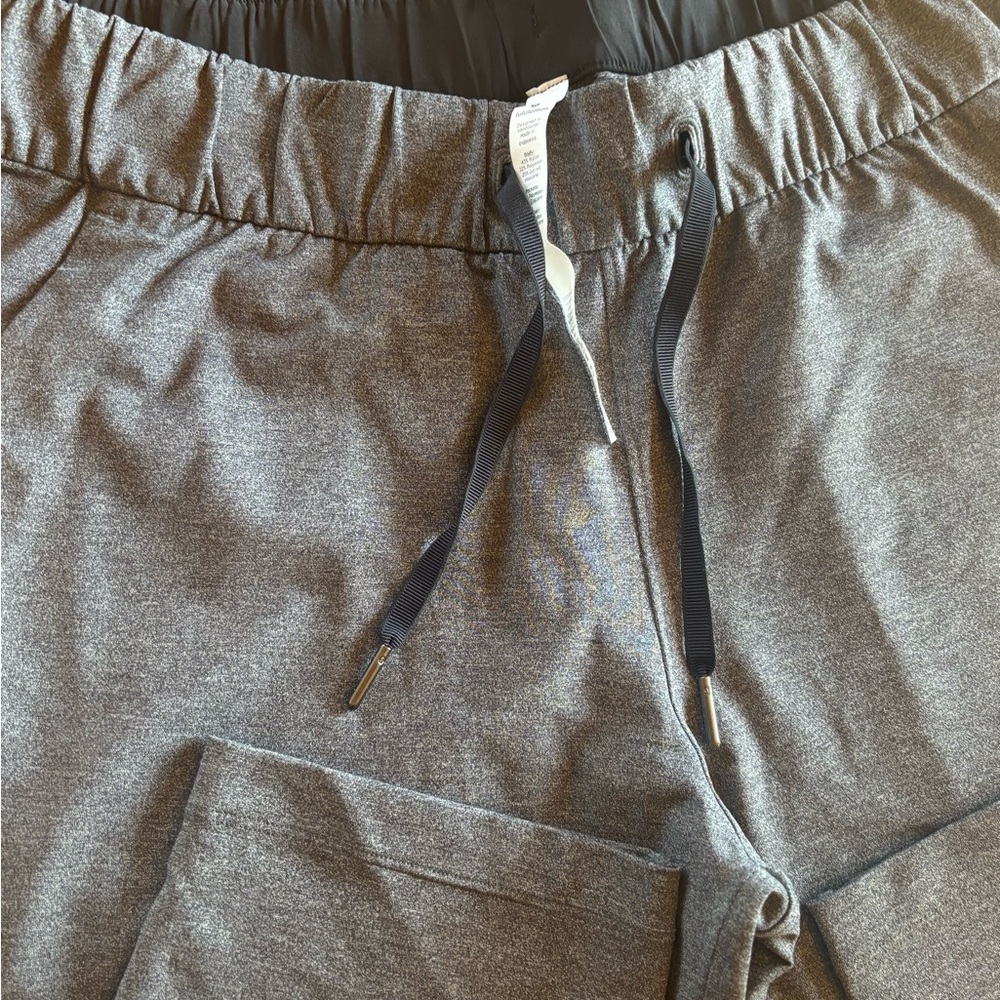 Gray Lululemon Jogger Pants with Drawstring
